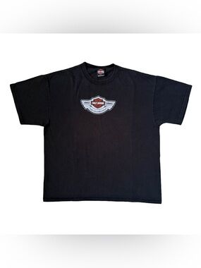 Vintage 2003 Harley-Davidson Celebration Double Sided Graphic T-Shirt Black XL